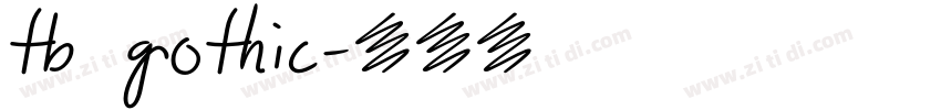 tb gothic字体转换